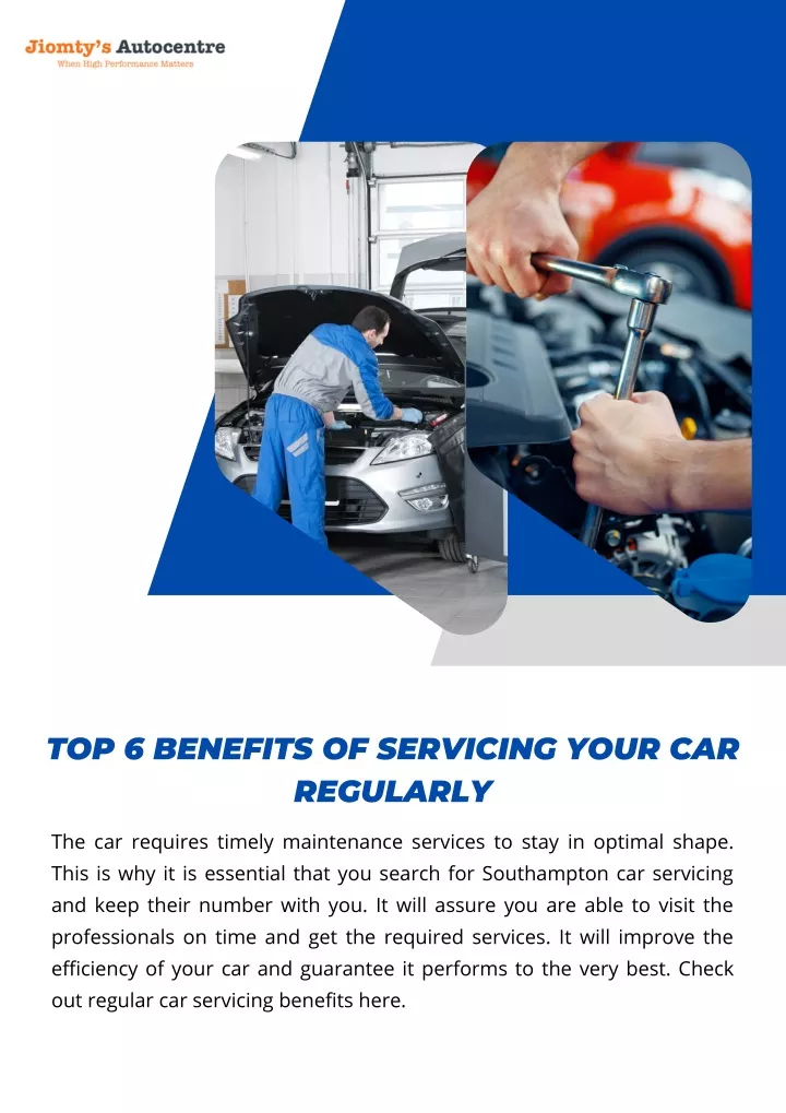 top 6 benefits of servicing your car regularly