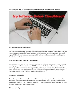 benefits of erp 6 advantages of enterprise