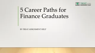 5 career paths for finance graduates