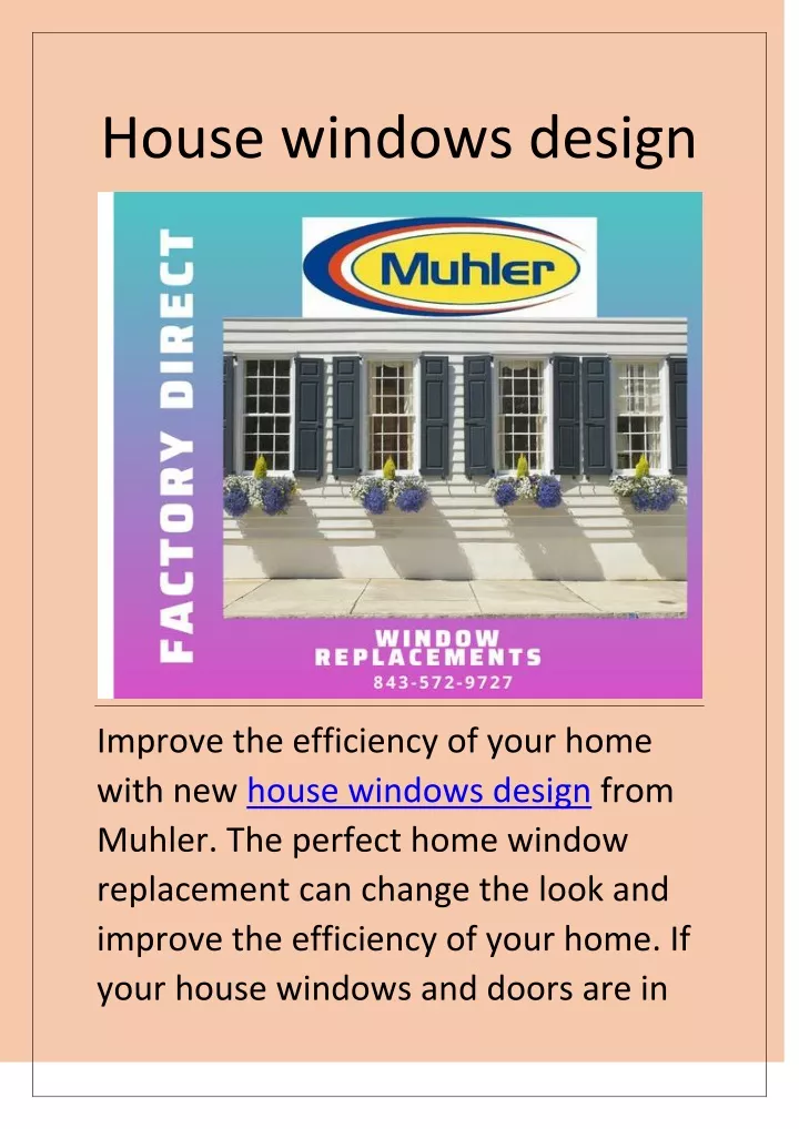 house windows design