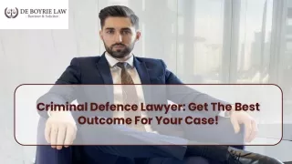 Toronto Criminal Defence Lawyer