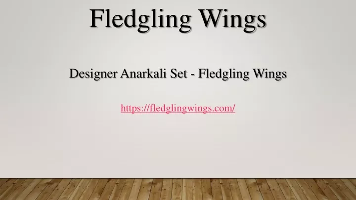 fledgling wings