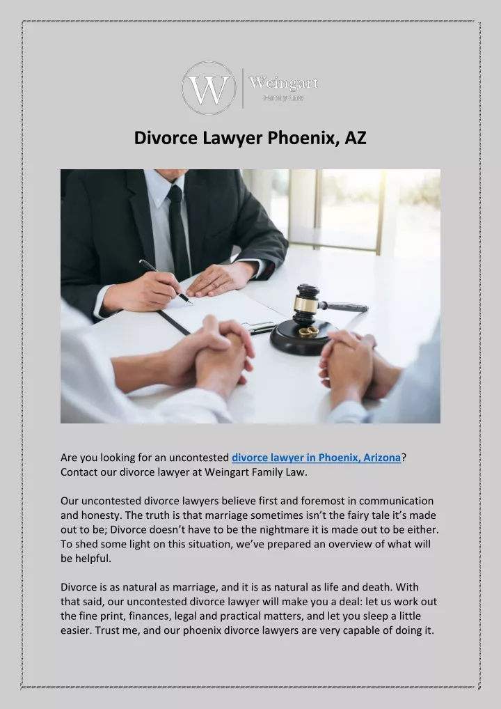 divorce lawyer phoenix az