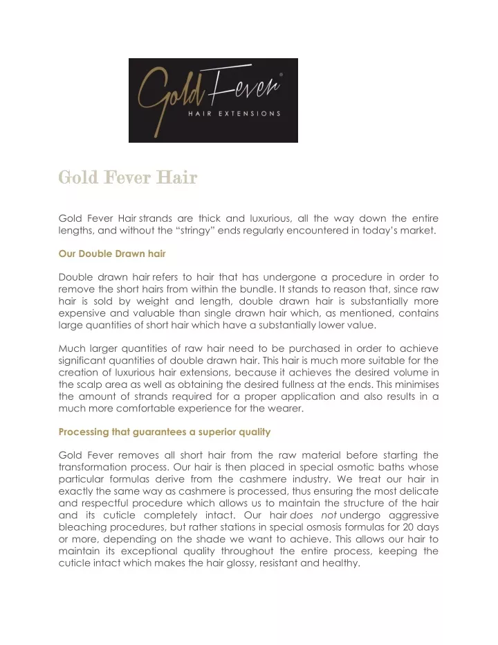 gold fever hair gold fever hair