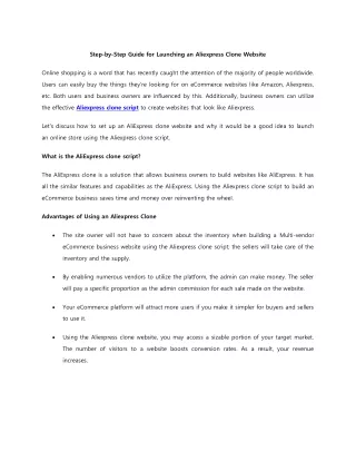 step by step guide for launching an aliexpress