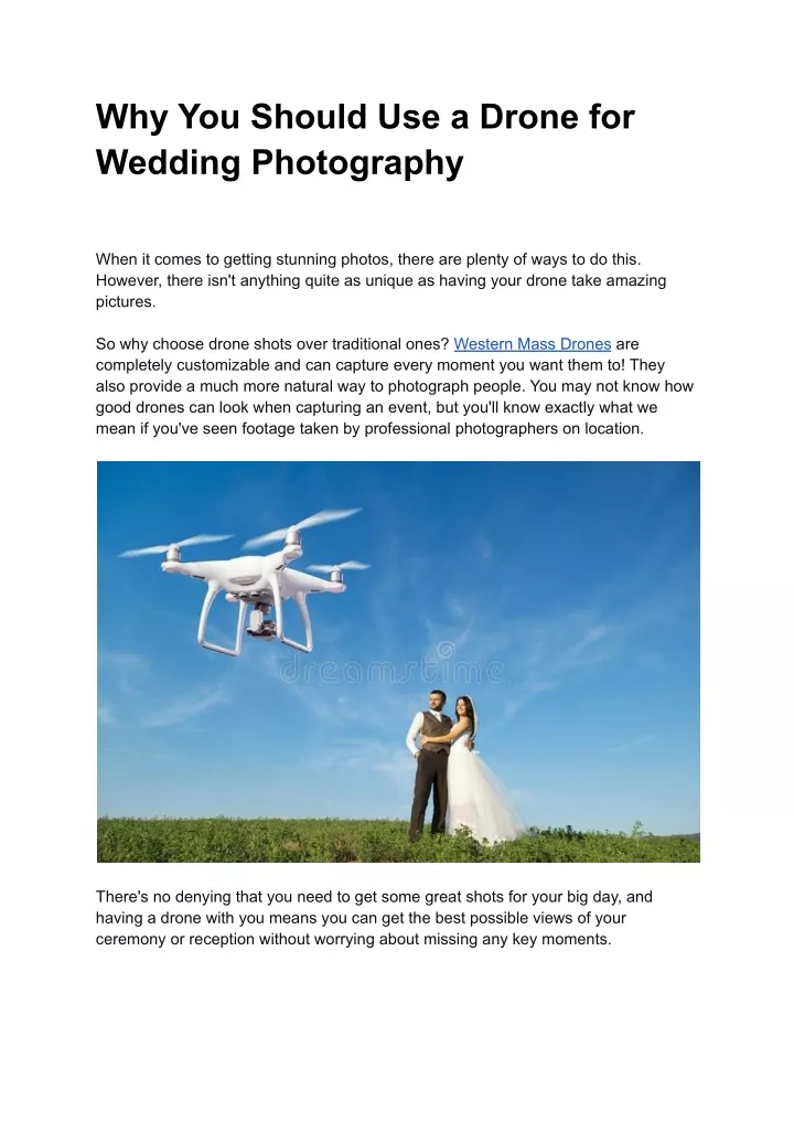 why you should use a drone for wedding photography