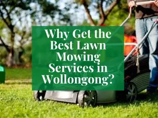 Why Get the Best Lawn Mowing Services in Wollongong