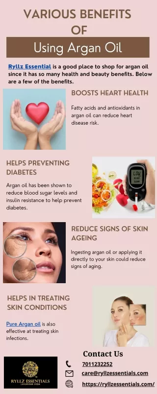 Various Benefits of Using Argan Oil