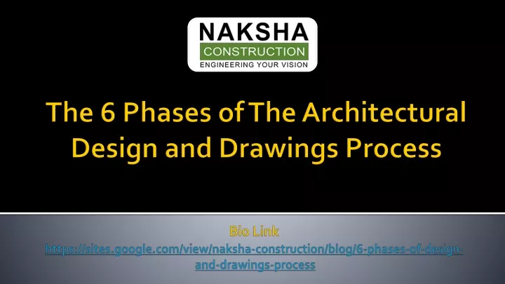 the 6 phases of the architectural design and drawings process