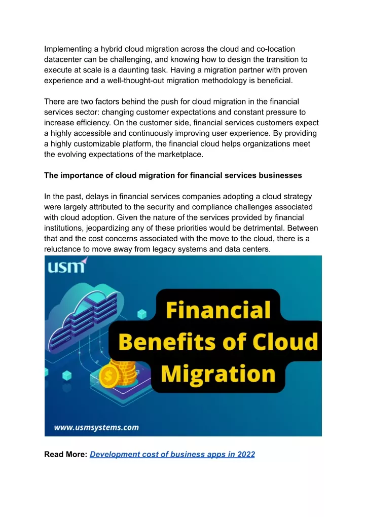 implementing a hybrid cloud migration across