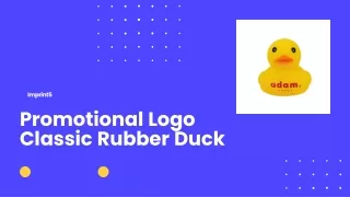 Promotional Logo Classic Rubber Duck
