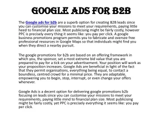 google ads for b2b google ads for b2b business
