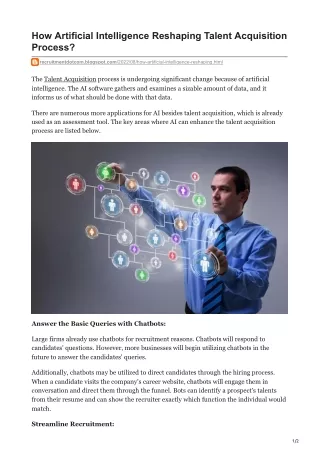 how artificial intelligence reshaping talent