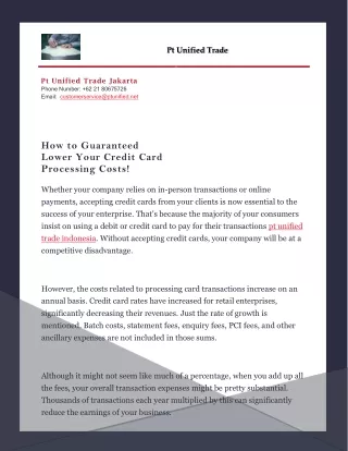 How to Guaranteed Lower Your Credit Card Processing Costs!