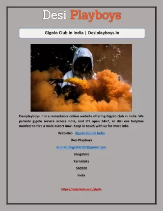 Gigolo Club In India | Desiplayboys.in