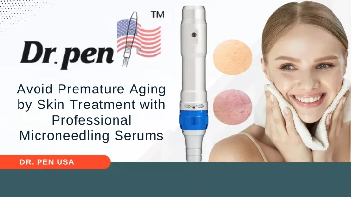 avoid premature aging by skin treatment with