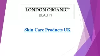 SkinCare Products UK