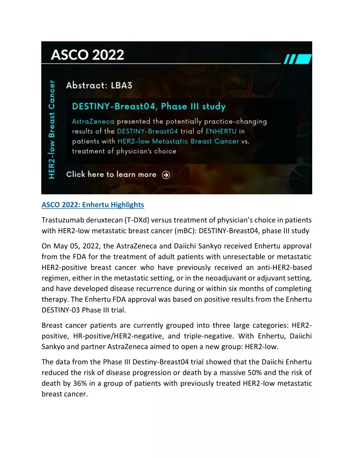 asco 2022 enhertu highlights
