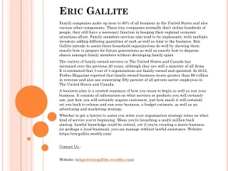 eric gallite