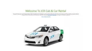 Welcome To JCR Cab & Car Rental