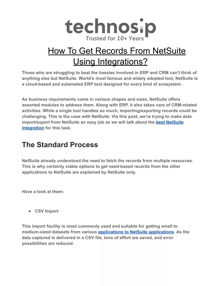 how to get records from netsuite using