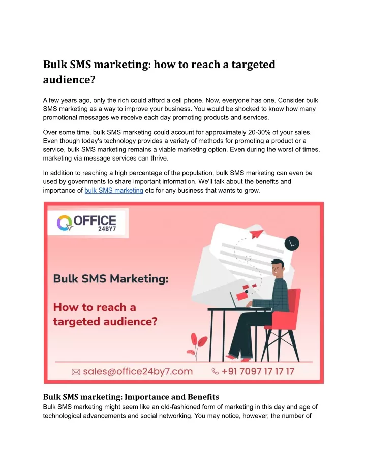 bulk sms marketing how to reach a targeted