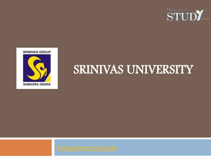 srinivas university