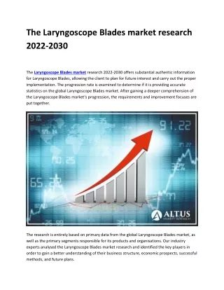 World Laryngoscope Blades Market,Share,Future Assessment,Growth,Trends,Business