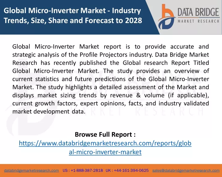 global micro inverter market industry trends size