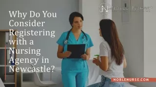 Why Do You Consider Registering with a Nursing Agency in Newcastle?