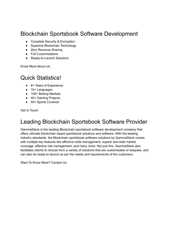 blockchain sportsbook software development