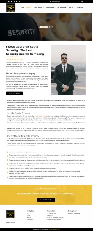 Getting the Best Security Guards Services in Los Angeles