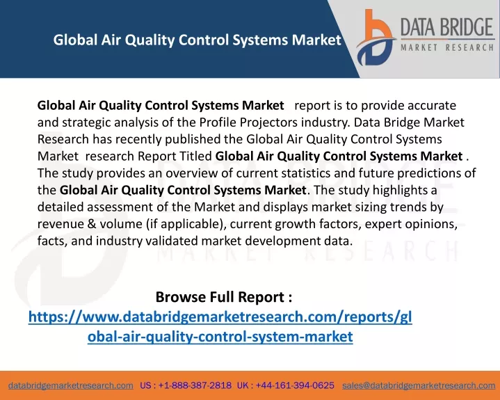 global air quality control systems market