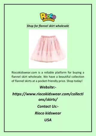 Shop for flannel skirt wholesale