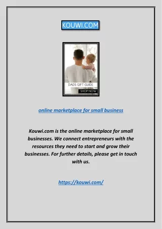 online marketplace for small business