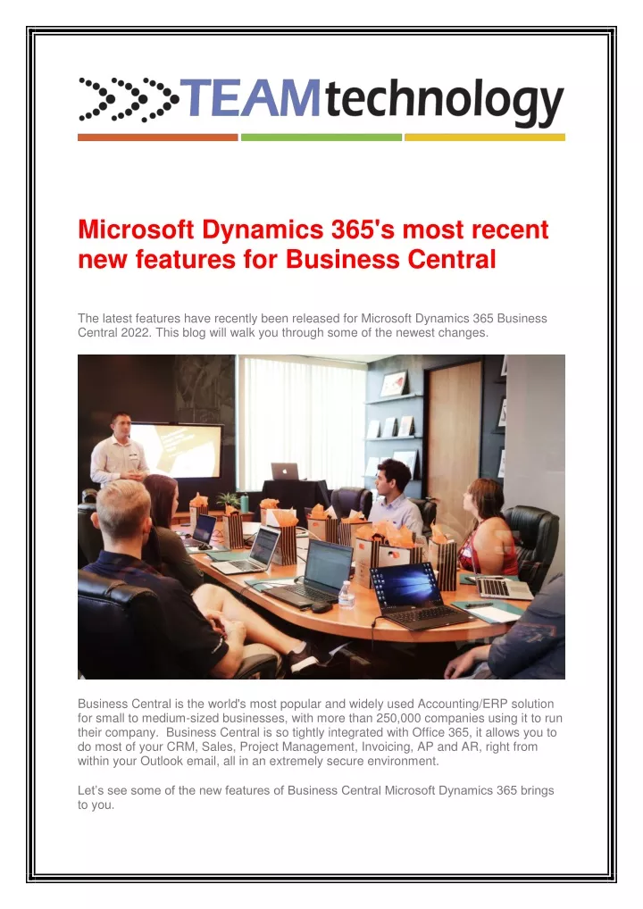 microsoft dynamics 365 s most recent new features