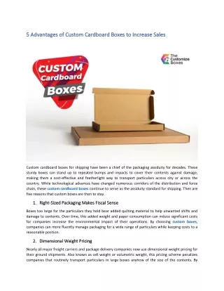 5 advantages of custom 5 advantages of custom