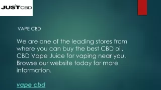 Vape CBD | justcbdstore.com