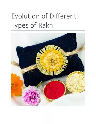 Evolution of Different Types of Rakhi
