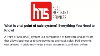what is vital point of sale system everything