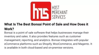 what is the best bonsai point of sale