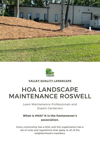 Learn Basic Rules of HOA Landscape Maintenance Roswell