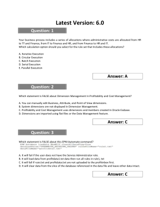 latest version 6 0