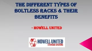 The Different Types of Boltless Racks & Their Benefits