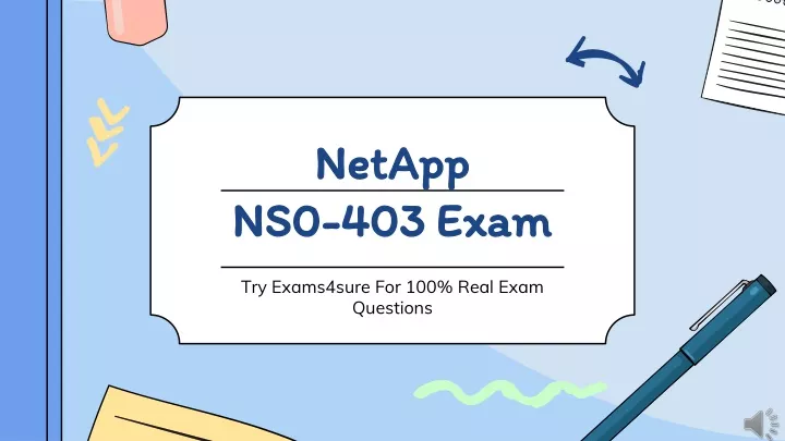 netapp ns0 403 exam