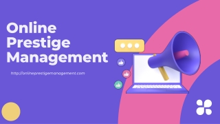 online prestige management
