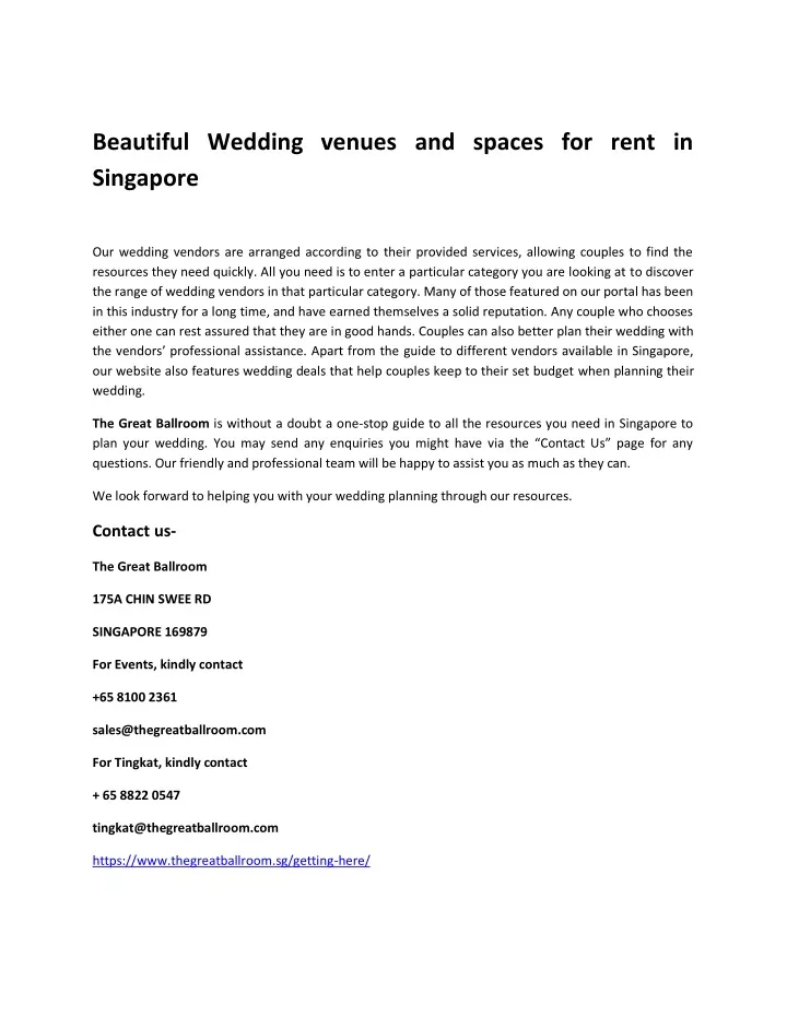 beautiful wedding venues and spaces for rent
