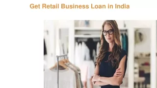 Apply for Retail Business Loan in India