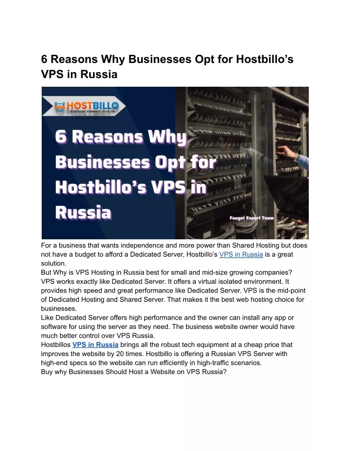 6 reasons why businesses opt for hostbillo