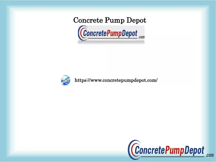 concrete pump depot